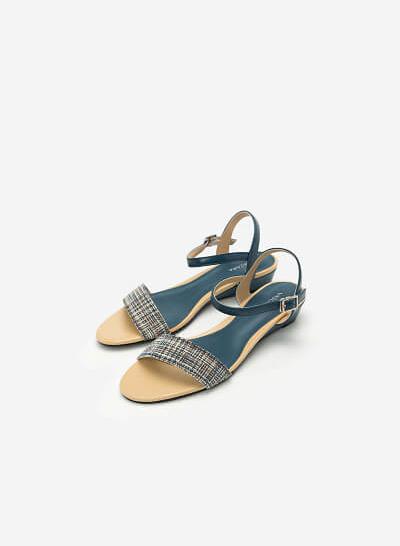 Giày Sandal Quai Ngang - SDX 0407 - Màu Xanh Cổ Vịt