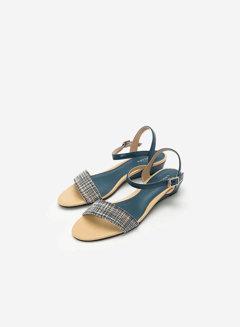 Giày Sandal Quai Ngang - SDX 0407 - Màu Xanh Cổ Vịt - VASCARA