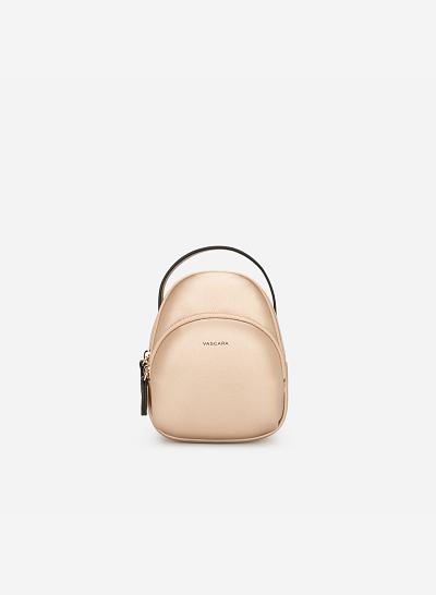 Balo Mini Phủ Metallic - BAC 0108 - Màu Vàng Hồng