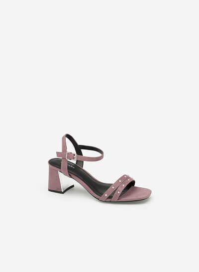 Giày Sandal Phối Đinh Tán - SDN 0636 - Màu Tím