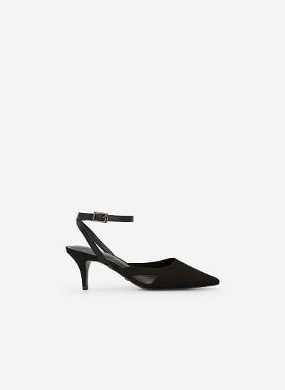 Giày Slingback Gót Nhọn - BMN 0341 - Màu Đen