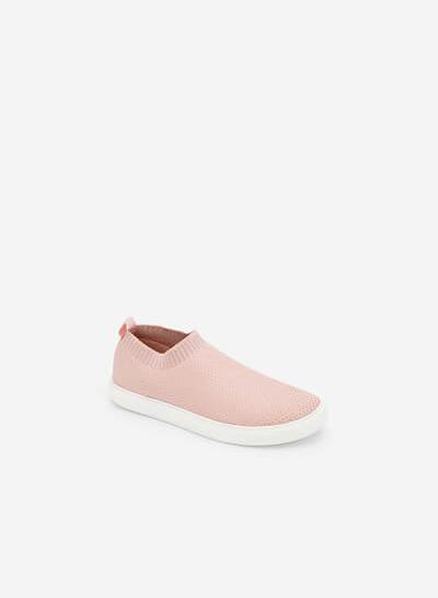 Giày Sneaker Phối Vải Mesh - SNK 0024 - Màu Hồng