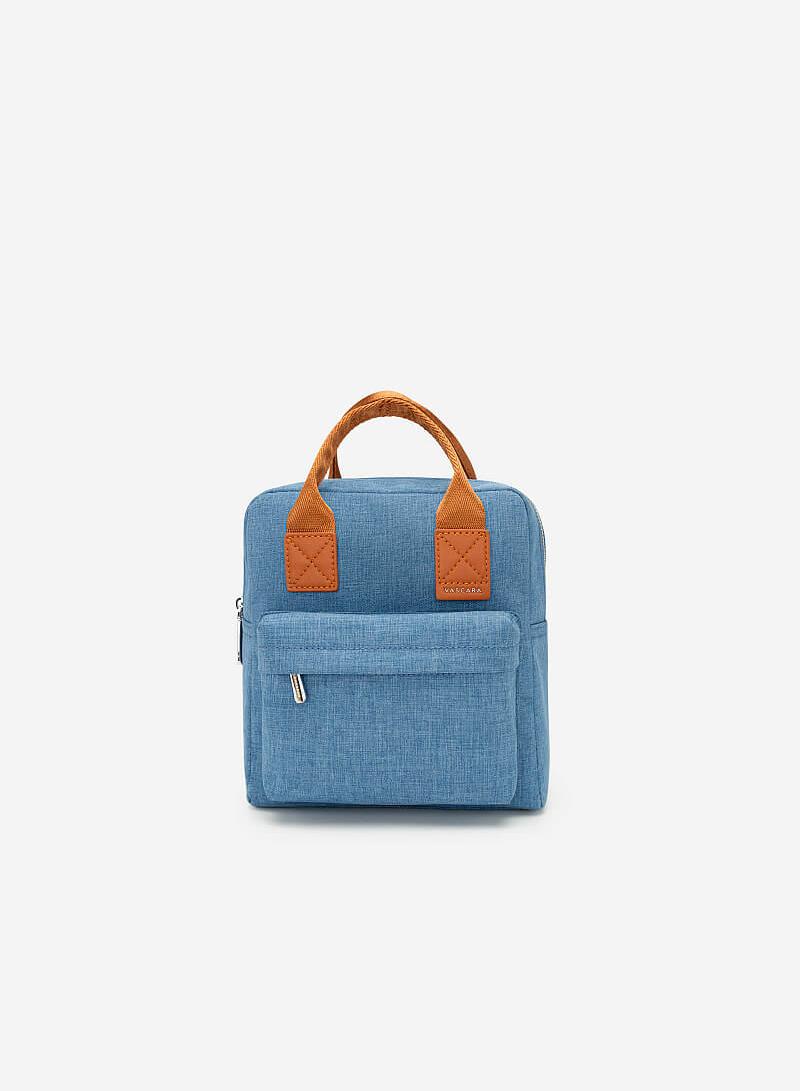 Balo Mini Quai Đôi Phối Màu - BAC 0119 - Màu Xanh Denim