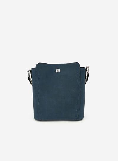 Túi tote thanh lịch da nhân tạo - TOT 0056 - Màu xanh navy