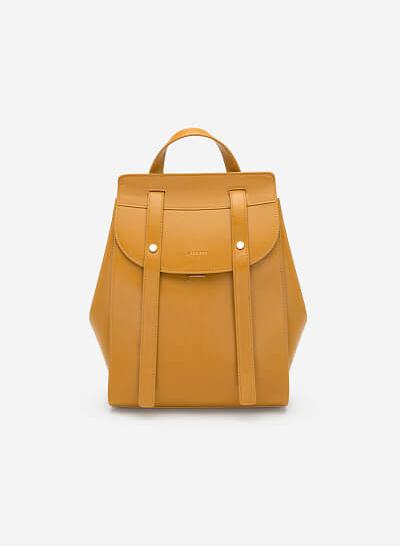Balo Nắp Gập Phong Cách Streetwear - BAC 0116 - Màu Vàng Đậm