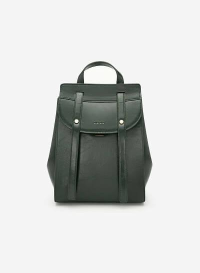 Balo Nắp Gập Phong Cách Streetwear - BAC 0116 - Màu Xanh Rêu