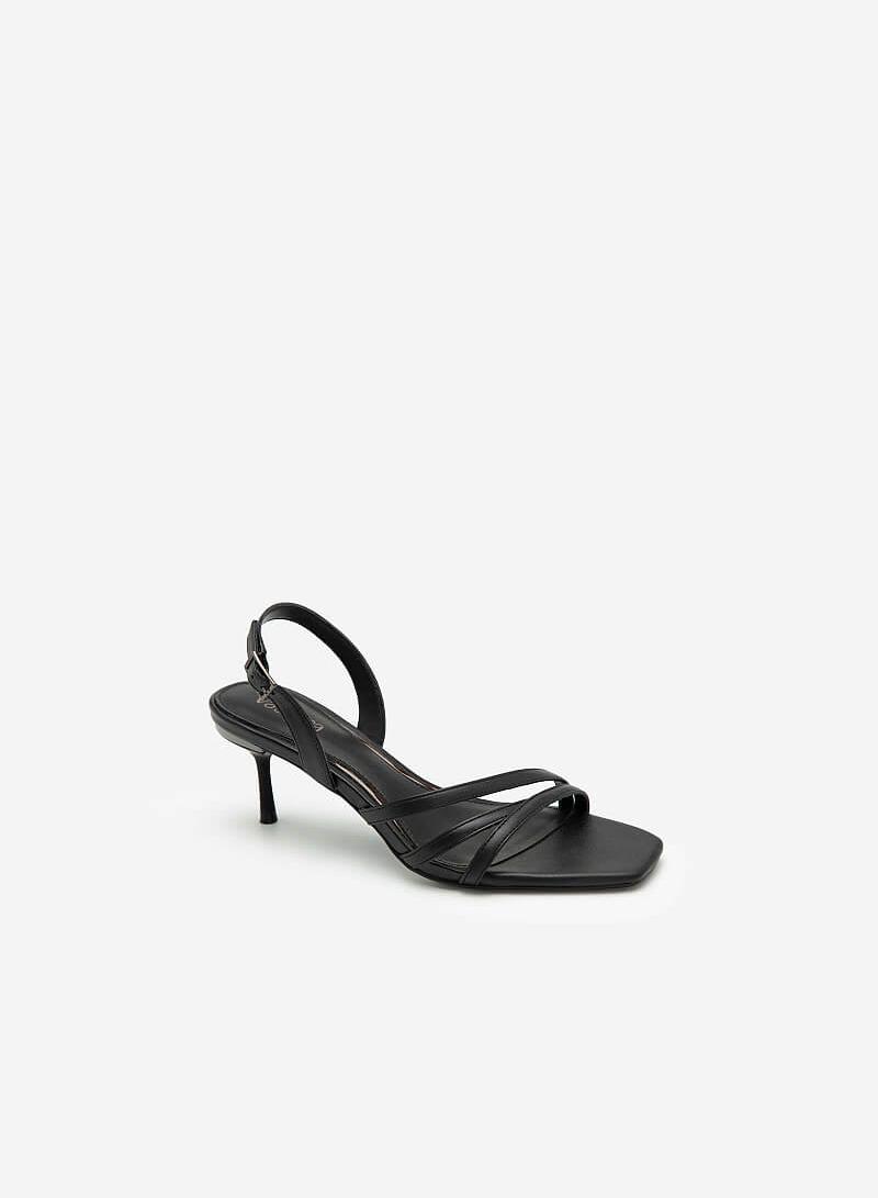 Giày Sandal Gót Nhọn - SDN 0673 - Màu Đen - VASCARA
