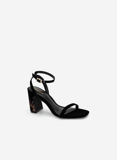 Giày Ankle Strap Goddess Circe - SDN 0684 - Màu Đen - VASCARA