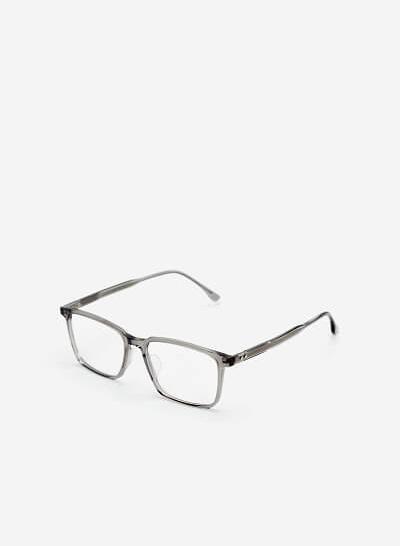 Kính Gọng Nhựa Trong Suốt Wayfarer - WAY 0031 - Màu Xám Khói