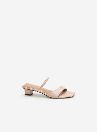 Guốc Quai Chéo Vân Da Kỳ Đà - GNN 0153 - Màu Hồng