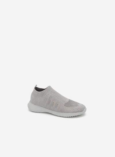 Giày Sneaker Vải Dệt LiteKnit - SNK 0030 - Màu Xám