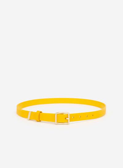 Thắt Lưng Khóa Kim Loại Vuông - TRO 0020 - Màu Vàng