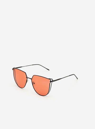Kính Mát Dáng Aviator Gọng Kim Loại - AVI 0007 - Màu Cam Đậm