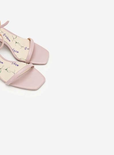 Giày Sandal Gót Hình Học (Lavender Collection) - SDN 0667 - Màu Tím Nhạt - VASCARA