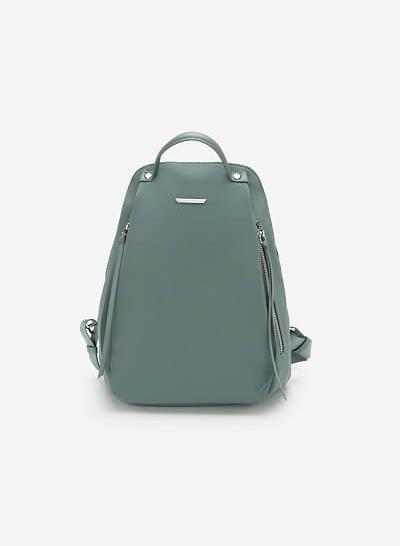 Balo Phối Đa Ngăn Quai Vải Cao Cấp - BAC 0131 - Màu Xanh