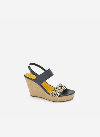 Giày Đế Xuồng Quai Đan Cói - SDX 0419 - Màu Xanh Navy