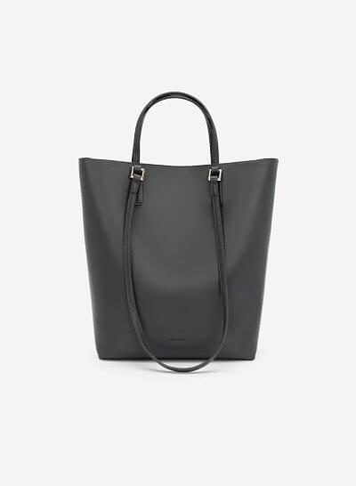 Túi Tote Công Sở 4 Quai Đa Năng - TOT 0070 - Màu Xám Đậm