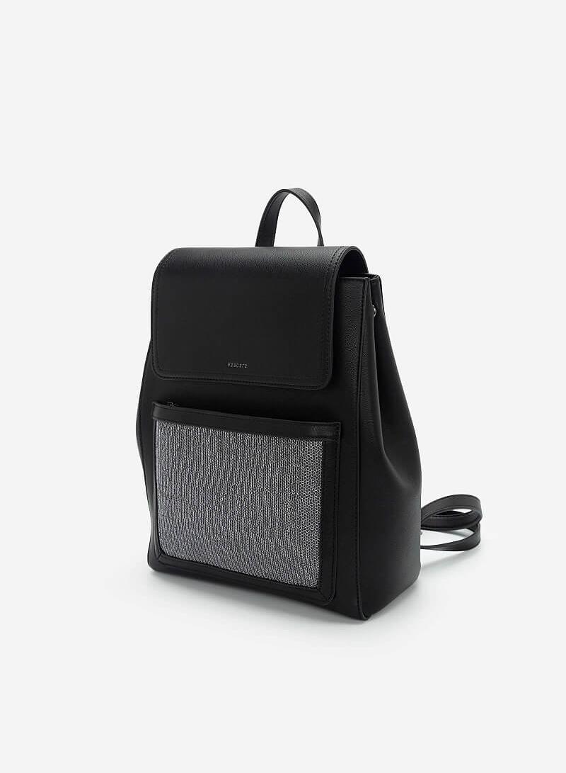 Balo phối lưới đan ánh kim - BAC 0135 - Màu đen - vascara.com
