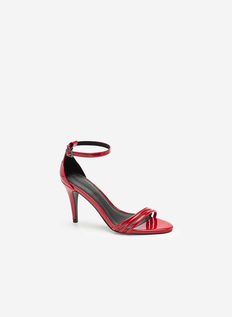 Giày sandal cao gót - SDN 0655 - Màu đỏ - VASCARA