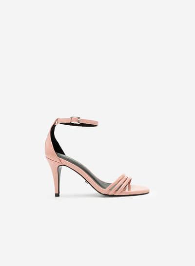 Giày sandal cao gót - SDN 0655 - Màu hồng - VASCARA
