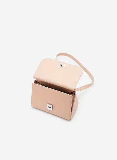 Túi đeo chéo phối - SHO 0150 - Màu hồng nhạt - VASCARA