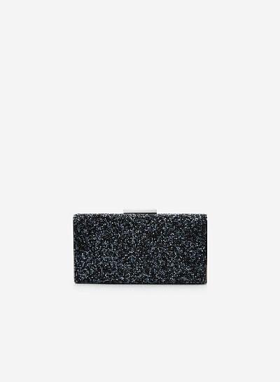 Ví Dự Tiệc Phối Sequin - CLU 0074 - Màu Đen