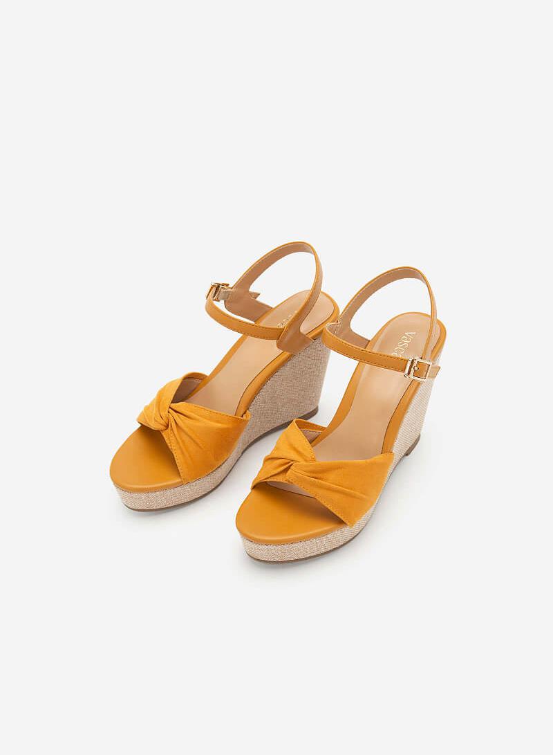 Giày Đế Xuồng Quai Đan Nơ - SDX 0421 - Màu Vàng - vascara.com