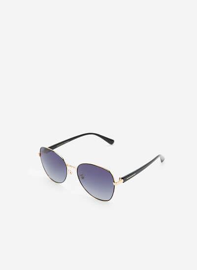 Kính Mát Dáng Aviator Gọng Mảnh - AVI 0008 - Màu Đen
