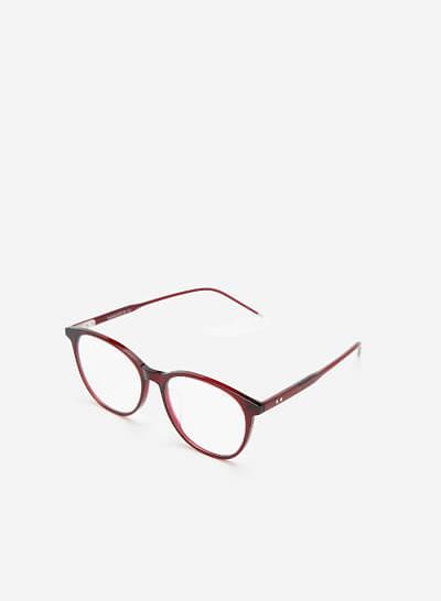 Kính Mắt Hình Tròn Thanh Lịch - ROU 0039 - Màu Đỏ