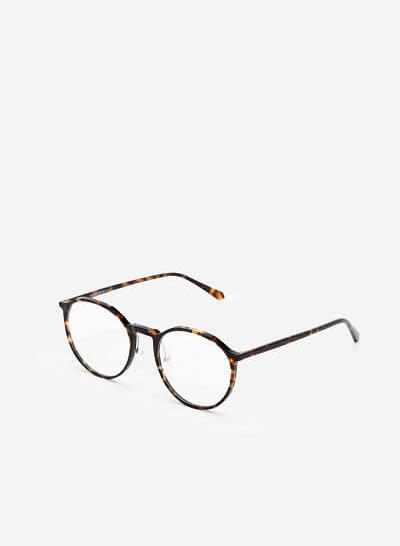 Kính Mắt Hình Tròn Cách Điệu - ROU 0040 - Màu Đồi Mồi