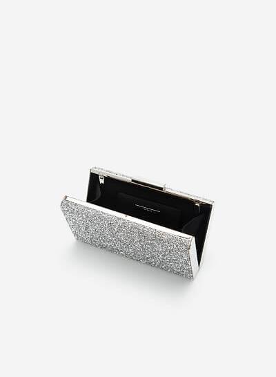Ví dự tiệc phối sequin - CLU 0074 - Màu bạc - VASCARA