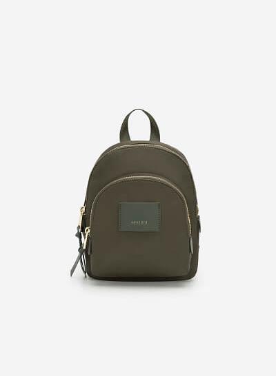 Balo Mini Vải Dù Đa Năng - BAC 0134 - Màu Xanh Rêu