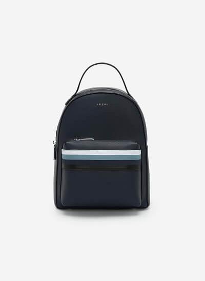 Balo đa năng phối kẻ sọc nhiều màu - BAC 0136 - Màu xanh navy