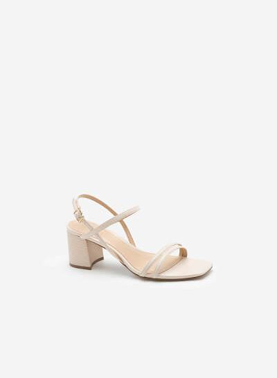 Giày Sandal Quai Đôi Thanh Lịch - SDN 0697 - Màu Kem