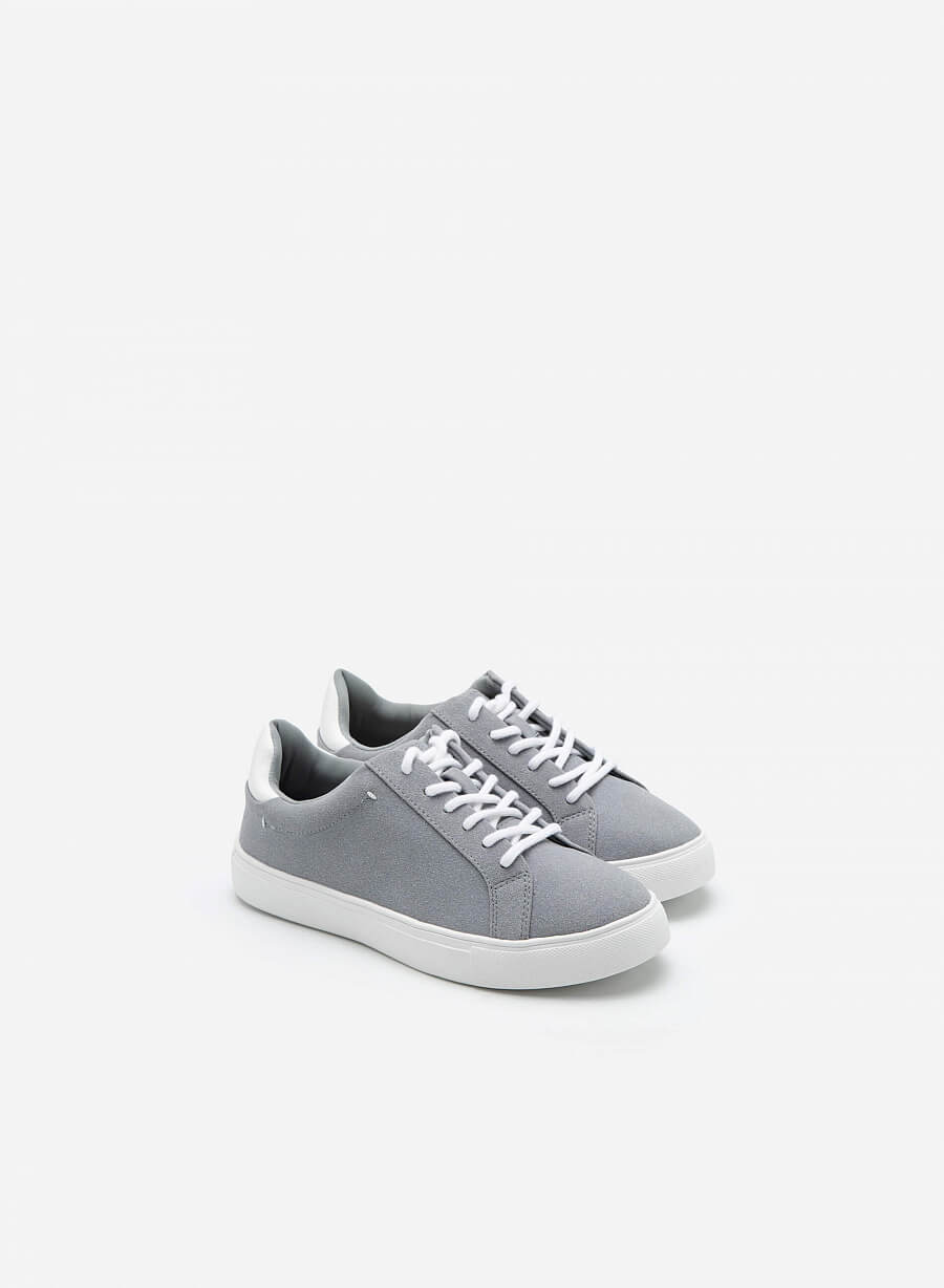 Giày Sneaker Da - SNK 0039 - Màu Xám Nhạt - vascara.com