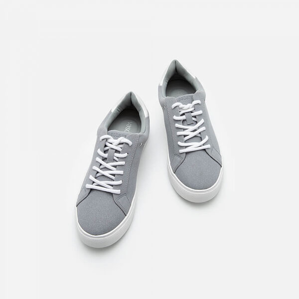 Giày Sneaker Da Nubuck - SNK 0039 - Màu Xám Nhạt - VASCARA