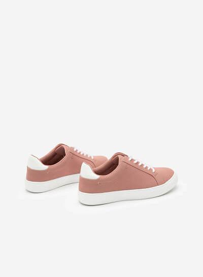 Giày Sneaker Da - SNK 0039 - Màu Hồng Đậm - VASCARA
