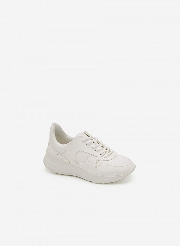 Giày Chunky Sneakers Dáng Thể Thao - SNK 0034 - Màu Trắng