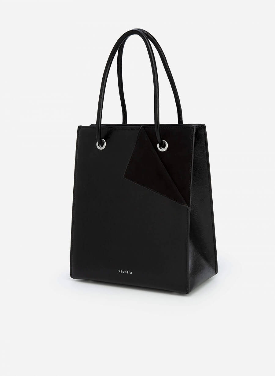Túi tote góc phối layer - TOT 0076 - Màu đen - vascara.com