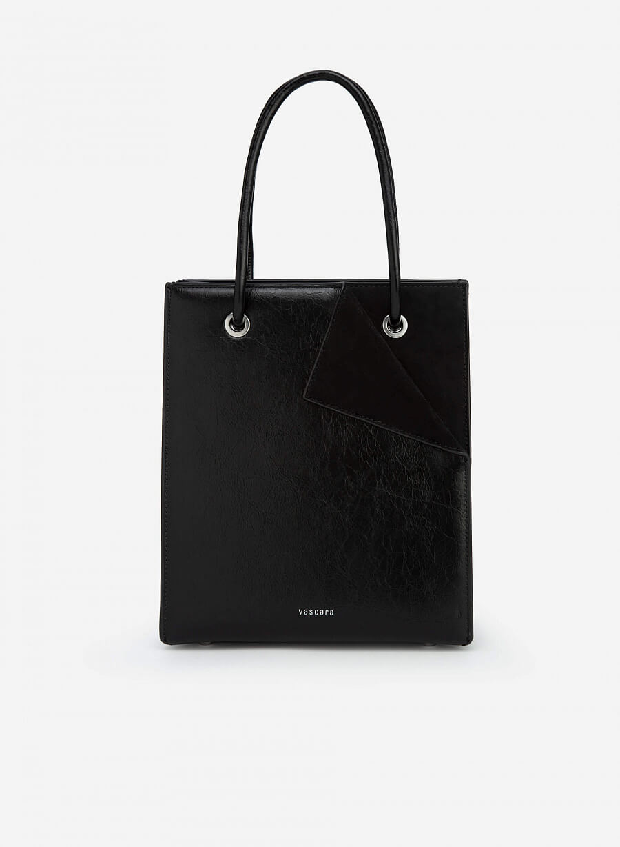 Túi Tote Góc Phối Layer - TOT 0076 - Màu Đen - VASCARA