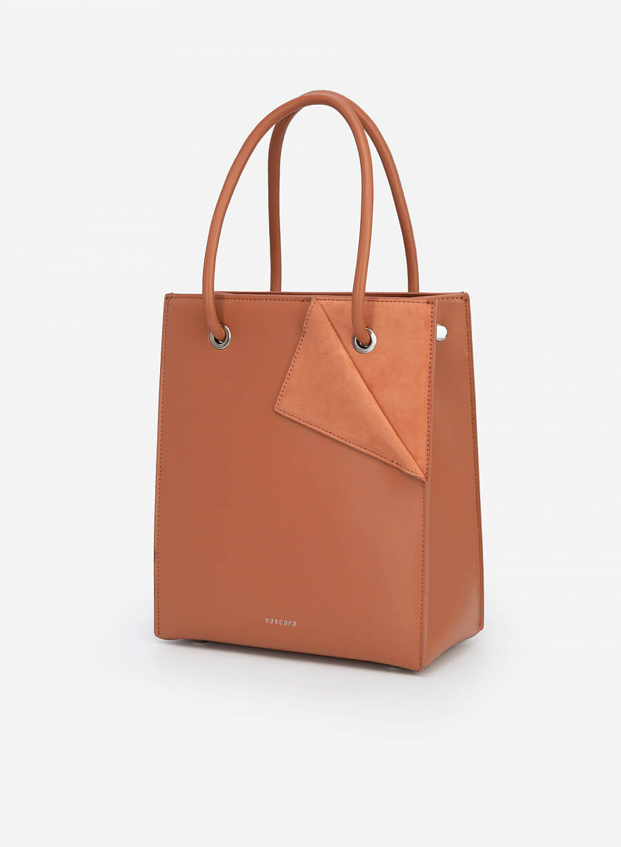Túi tote góc phối layer - TOT 0076 - Màu hồng đậm - vascara.com