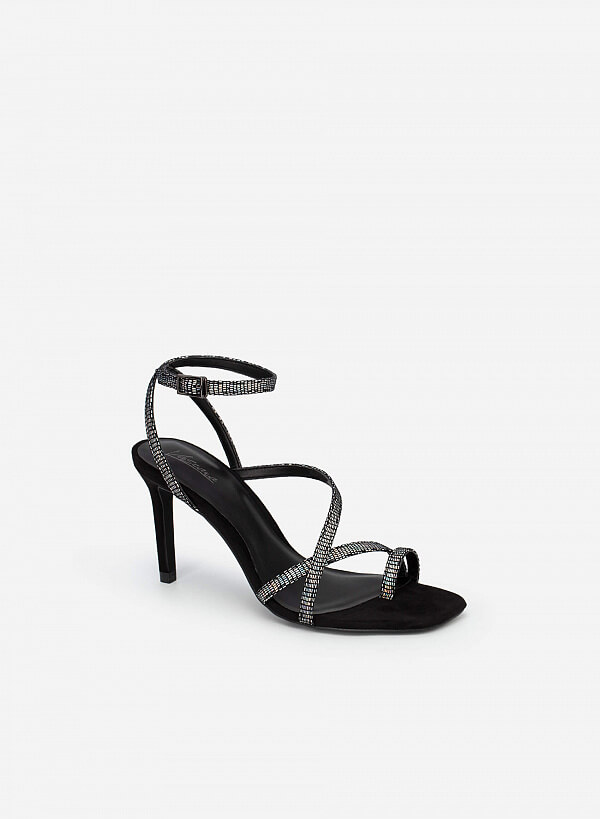 Giày Sandal Ankle Strap Quai Mảnh Vân Kỳ Đà - SDN 0702 - Màu Cầu Vồng - VASCARA