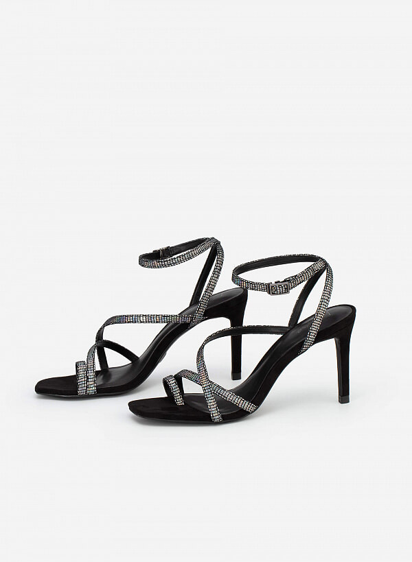 Giày Sandal Ankle Strap Quai Mảnh Vân Kỳ Đà - SDN 0702 - Màu Cầu Vồng - VASCARA