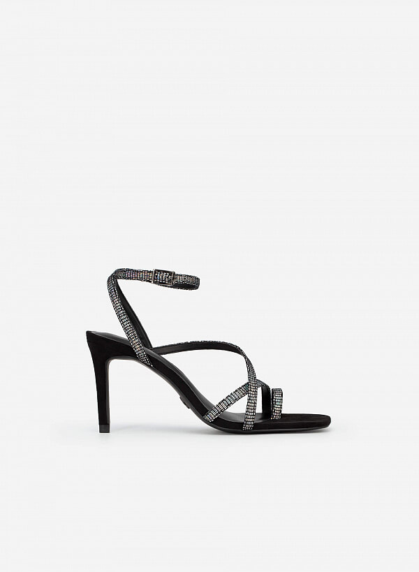 Giày Sandal Ankle Strap Quai Mảnh Vân Kỳ Đà - SDN 0702 - Màu Cầu Vồng