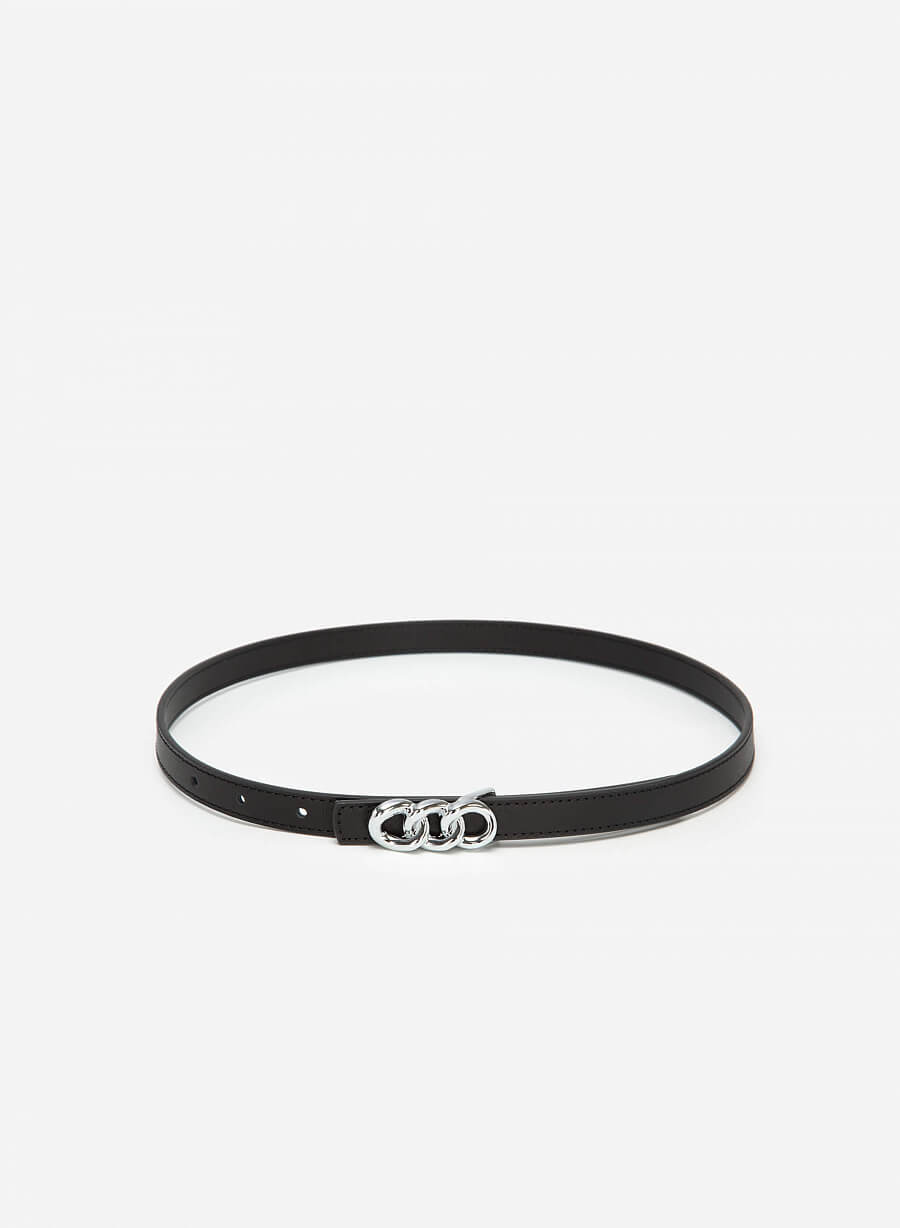 Thắt lưng khóa phối hình mắt xích - WAI 0028 - Màu đen - VASCARA