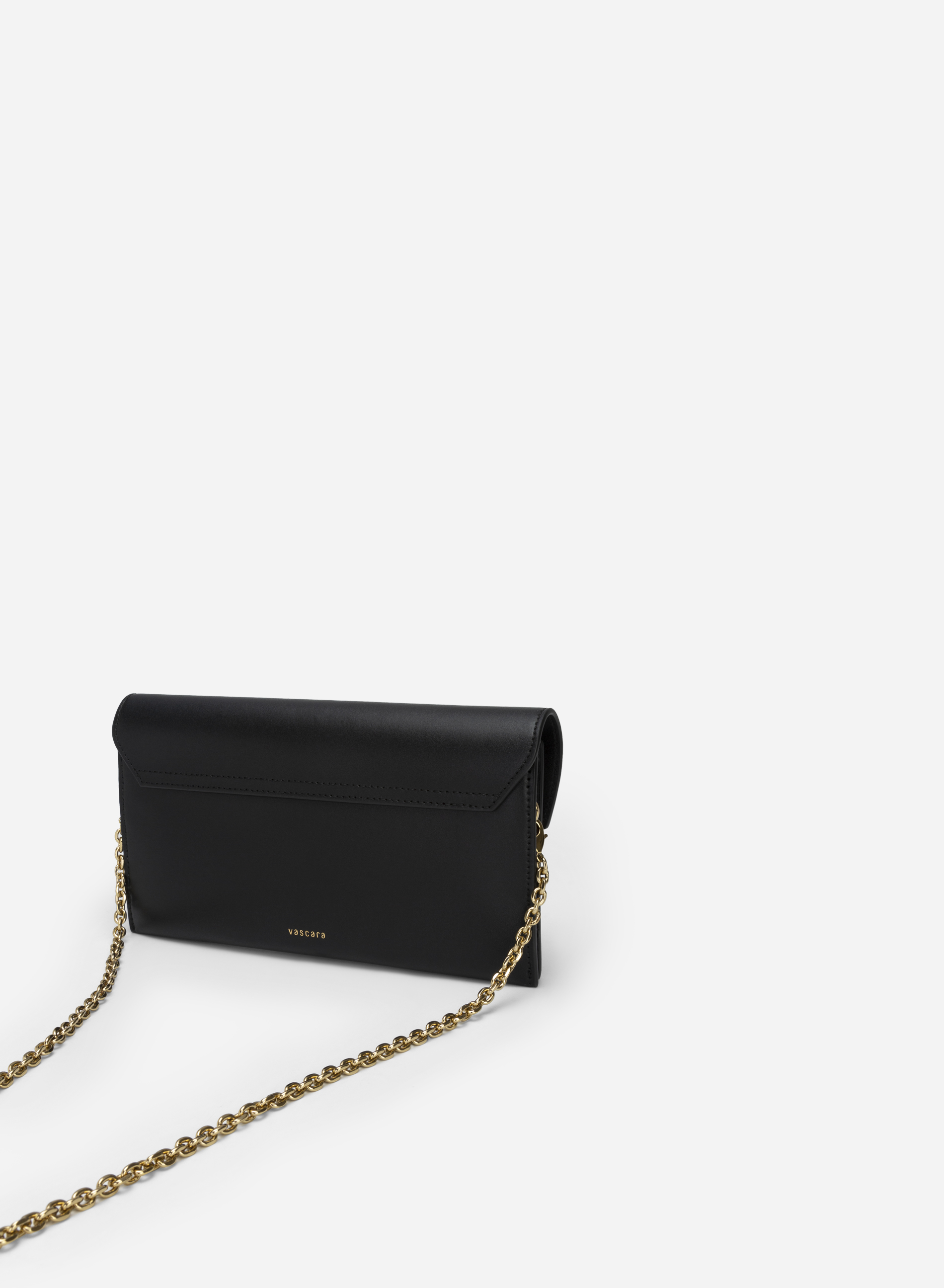 Authentic Leather Envelope Clutch - CLT 0109 - Black | VASCARA