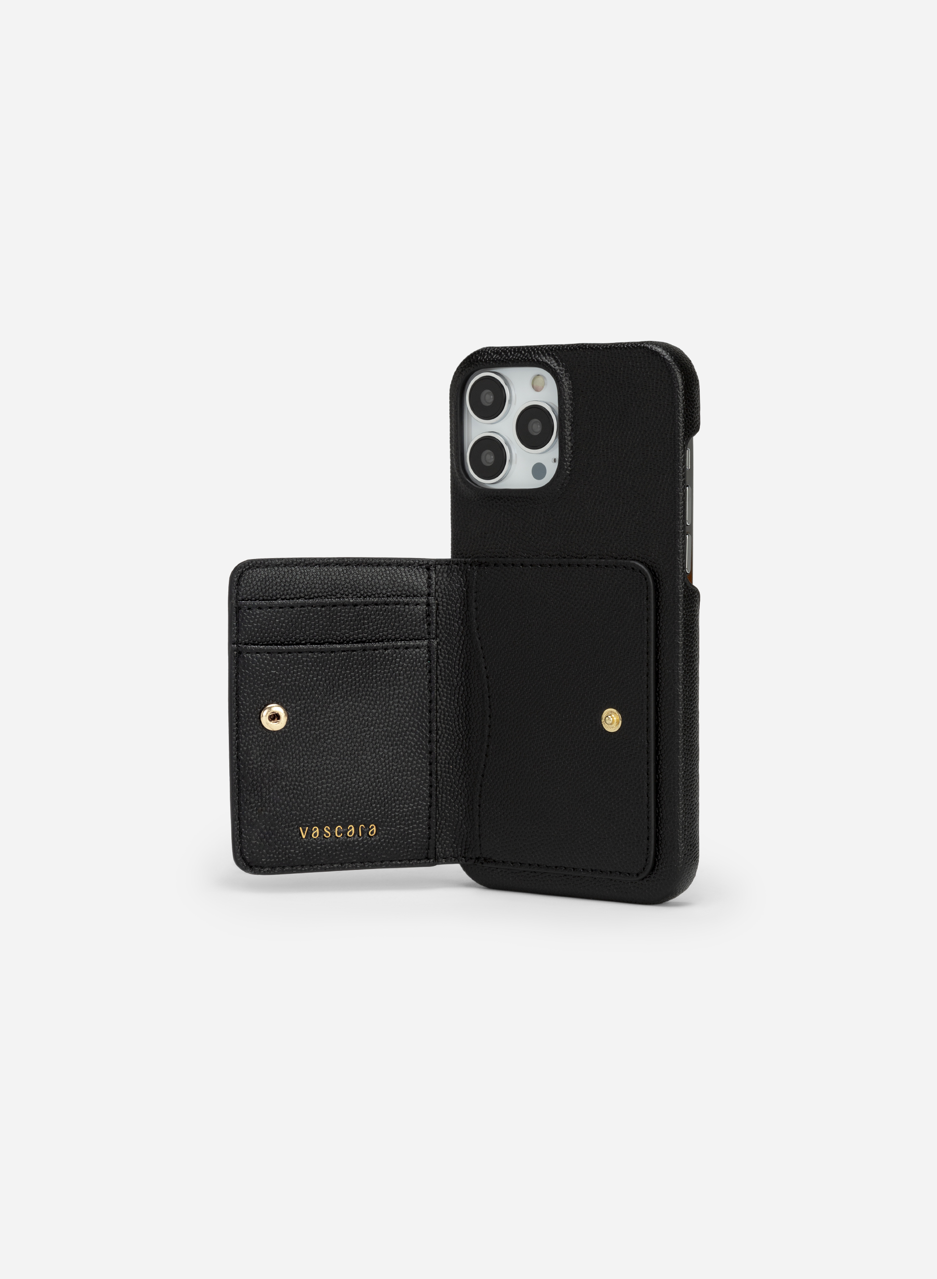 Mini Card Holder Mixed iPhone 13 Pro Max Phone Case - CAS 0006 - Black |  VASCARA