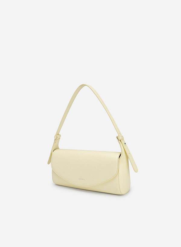 ワニ柄ストラップ付ハンドバッグ - SAC 0308 - レモンイエロー - VASCARA