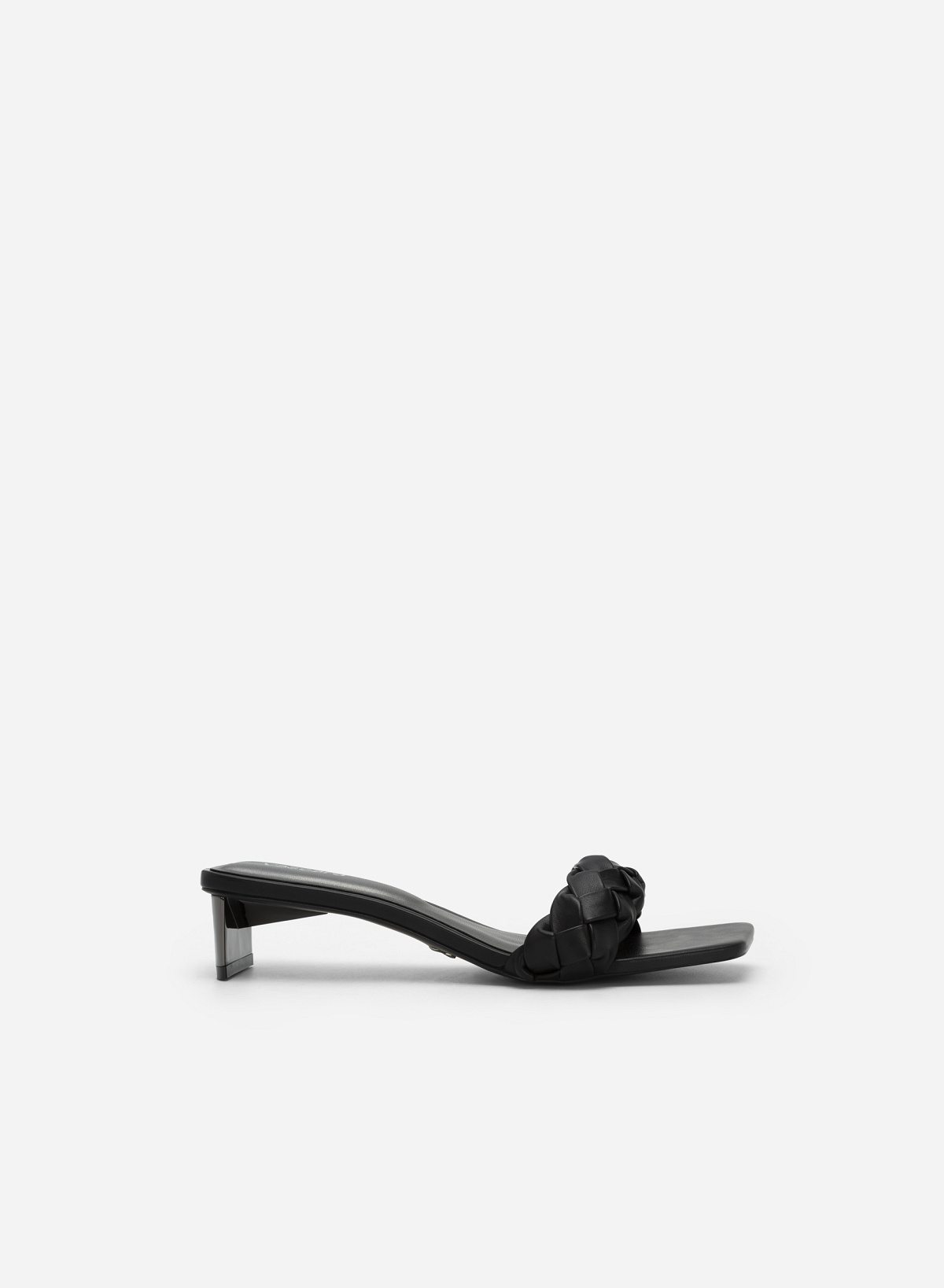 Twisted Strap Mixed Colour Mules - MUL 0170 - Black - vascara.com