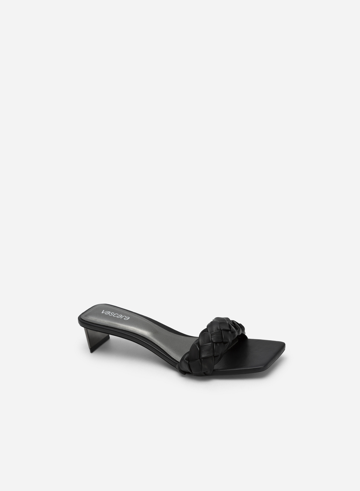 Twisted Strap Mixed Colour Mules - MUL 0170 - Black - vascara.com